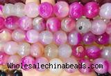 LSBS135 15 inches 16mm faceted round agate gemstone beads wholesale