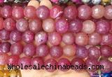 LSBS136 15 inches 16mm faceted round agate gemstone beads wholesale