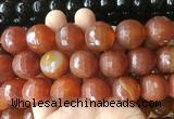 LSBS154 15 inches 20mm faceted round agate gemstone beads wholesale