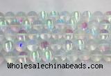 LSBS157 15 inches 16mm round synthetic moonstone gemstone beads wholesale