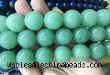 LSBS178 15 inches 20mm round green aventurine gemstone beads wholesale