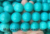 LSBS184 15 inches 22mm round green howlite turquoise beads wholesale