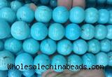 LSBS189 15 inches 18mm round blue howlite turquoise beads wholesale
