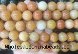 LSBS198 15 inches 16mm round red aventurine gemstone beads wholesale