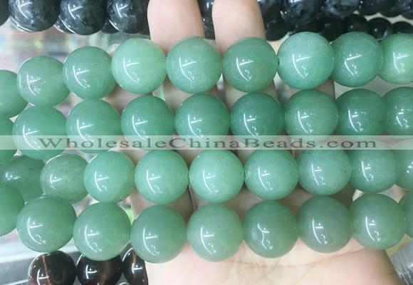 LSBS199 15 inches 16mm round green aventurine gemstone beads wholesale
