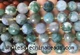 LSBS21 15 inches 16mm faceted round tree agate beads wholesale