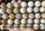 LSBS217 15 inches 16mm faceted round chrysanthemum jasper beads wholesale
