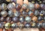 LSBS223 15 inches 18mm round Purple phantom quartz beads wholesale