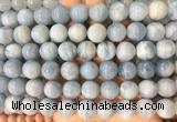LSBS233 15 inches 14mm round aquamarine gemstone beads wholesale