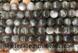 LSBS235 15 inches 14mm round black sunstone gemstone beads wholesale