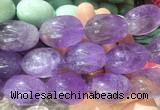 LSBS252 7.5 inches 22*30mm - 25*35mm nuggets amethyst gemstone beads wholesale