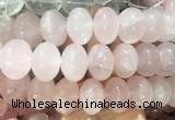 LSBS255 15 inches 20*28mm - 22*30mm rondelle rose quartz gemstone beads wholesale