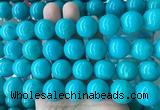 LSBS268 15 inches 18mm round blue howlite turquoise gemstone beads wholesale