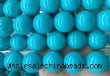 LSBS271 15 inches 25mm round blue howlite turquoise gemstone beads wholesale