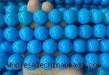 LSBS283 15 inches 18mm round dark blue howlite turquoise gemstone beads wholesale