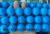 LSBS285 15 inches 22mm round dark blue howlite turquoise gemstone beads wholesale