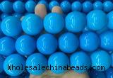 LSBS286 15 inches 25mm round dark blue howlite turquoise gemstone beads wholesale