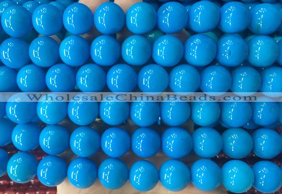 LSBS298 15 inches 14mm round dark blue agate gemstone beads wholesale