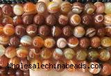 LSBS300 15 inches 14mm round banded agate gemstone beads wholesale