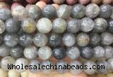 LSBS318 15 inches 18mm round cloudy quartz gemstone beads wholesale