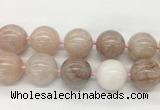 LSBS341 15 inches 30mm round Pink quartz gemstone beads wholesale
