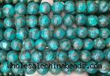 LSBS350 15 inches 14mm round gold color stone beads wholesale