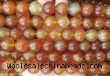 LSBS353 15 inches 14mm round red agate gemstone beads wholesale