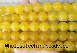 LSBS360 15 inches 16mm round yellow agate gemstone beads wholesale