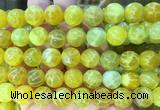 LSBS384 15 inches 14mm round dragon veins agate gemstone beads wholesale