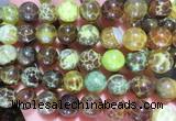 LSBS385 15 inches 14mm round dragon veins agate gemstone beads wholesale