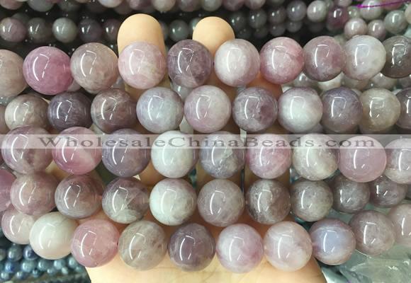 LSBS401 15 inches 14mm round madagascar rose quartz gemstone beads wholesale