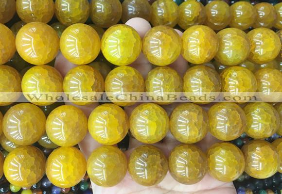LSBS428 15 inches 20mm round agate gemstone beads wholesale