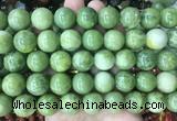 LSBS461 15 inches 16mm round china jade gemstone beads wholesale