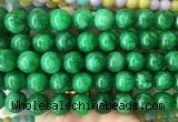 LSBS497 15 inches 16mm round candy jade gemstone beads wholesale