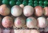 LSBS543 15 inches 30mm round malaysian jade gemstone beads wholesale