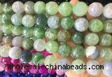 LSBS551 15 inches 16mm faceted round agate gemstone beads wholesale