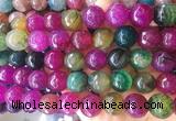 LSBS554 15 inches 16mm faceted round agate gemstone beads wholesale