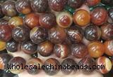 LSBS558 15 inches 18mm round agate gemstone beads wholesale