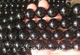 LSBS65 15 inches 16mm round black obsidian gemstone beads wholesale