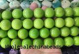 LSBS650 15 inches 18mm round howlite turquoise gemstone beads wholesale