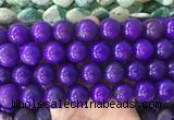 LSBS651 15 inches 18mm round howlite turquoise gemstone beads wholesale