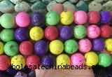 LSBS654 15 inches 18mm round howlite turquoise gemstone beads wholesale