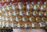 LSBS677 15 inches 18mm round synthetic crystal gemstone beads wholesale