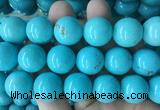LSBS694 15 inches 22mm round howlite turquoise gemstone beads wholesale