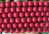 LSBS725 15 inches 14mm round howlite turquoise gemstone beads wholesale