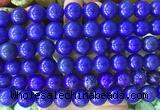 LSBS728 15 inches 14mm round howlite turquoise gemstone beads wholesale
