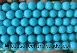 LSBS732 15 inches 14mm round howlite turquoise gemstone beads wholesale