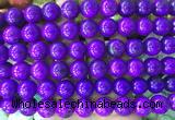 LSBS735 15 inches 14mm round howlite turquoise gemstone beads wholesale