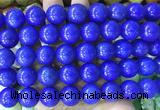 LSBS747 15 inches 16mm round howlite turquoise gemstone beads wholesale