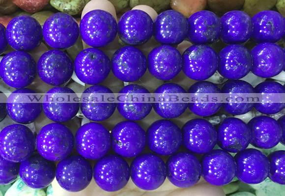 LSBS755 15 inches 16mm round howlite turquoise gemstone beads wholesale